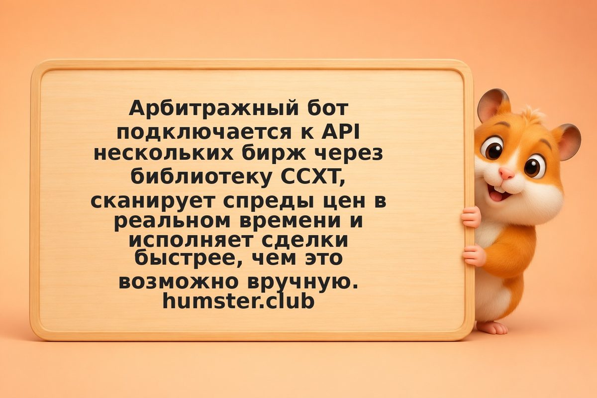 Арбитражный бот на Python с CCXT: автоматизация межбиржевого арбитража на Binanc