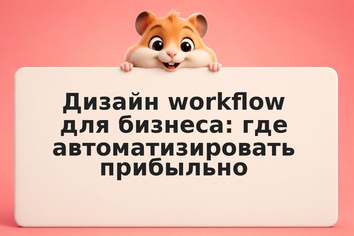 Дизайн workflow для бизнеса: где автоматизировать прибыльно