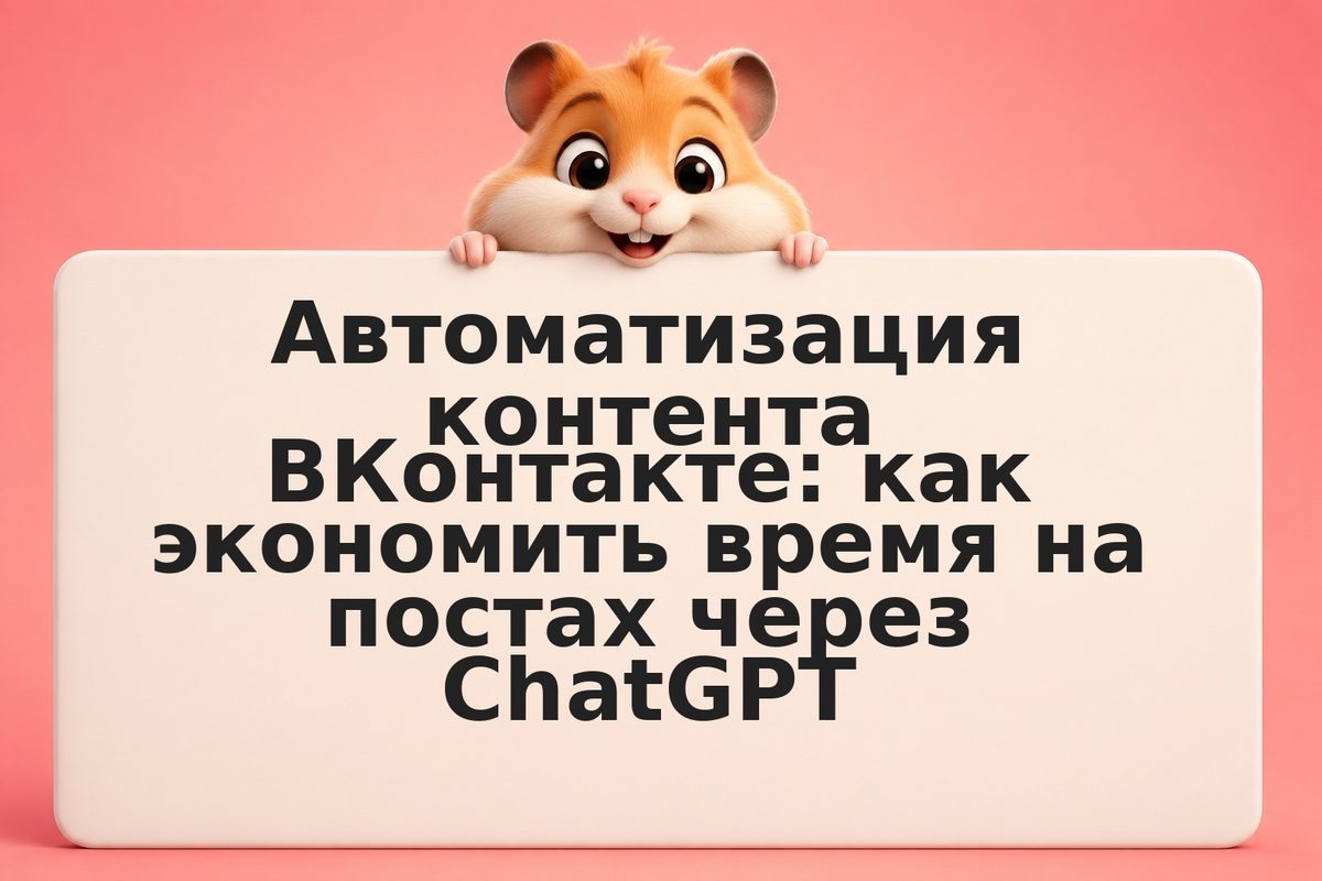 Автоматизация контента ВКонтакте: как экономить время на постах через ChatGPT