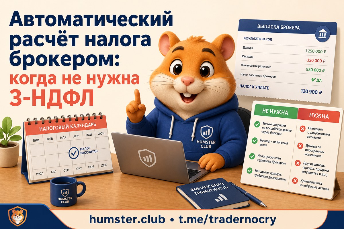Когда брокер рассчитывает налог сам: ситуации без 3-НДФЛ