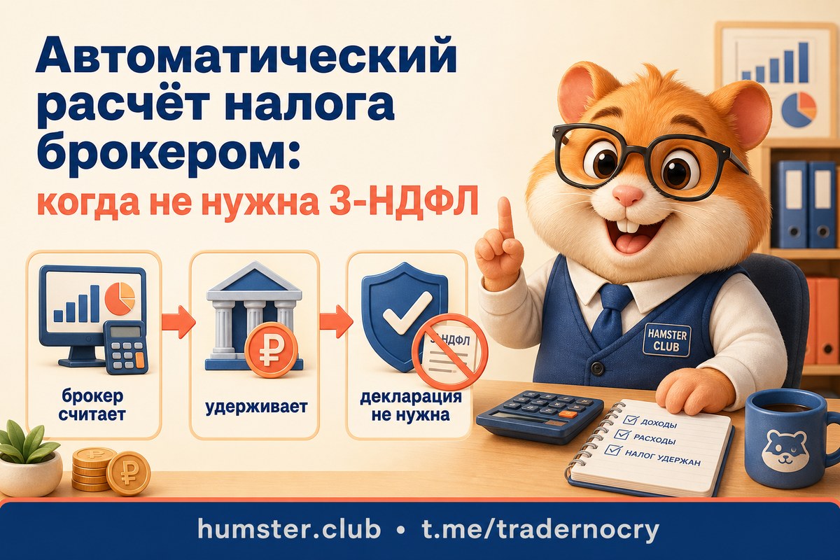 Когда брокер рассчитывает налог сам: ситуации без 3-НДФЛ