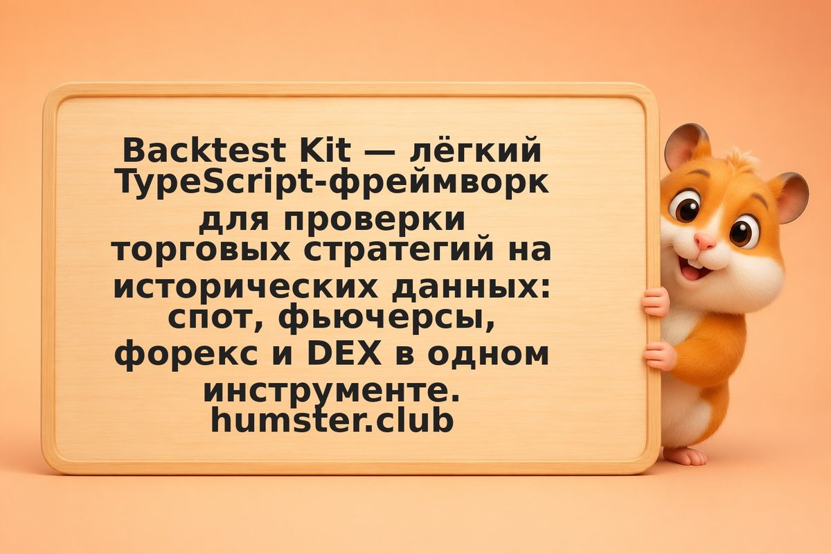 Backtest Kit: TypeScript-фреймворк для мультиактивного бэктестинга стратегий