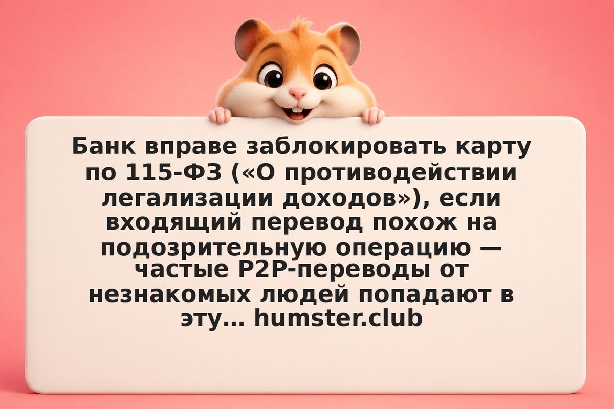 Блокировка по 115-ФЗ после P2P-сделок с криптой: причины, профилактика и порядок