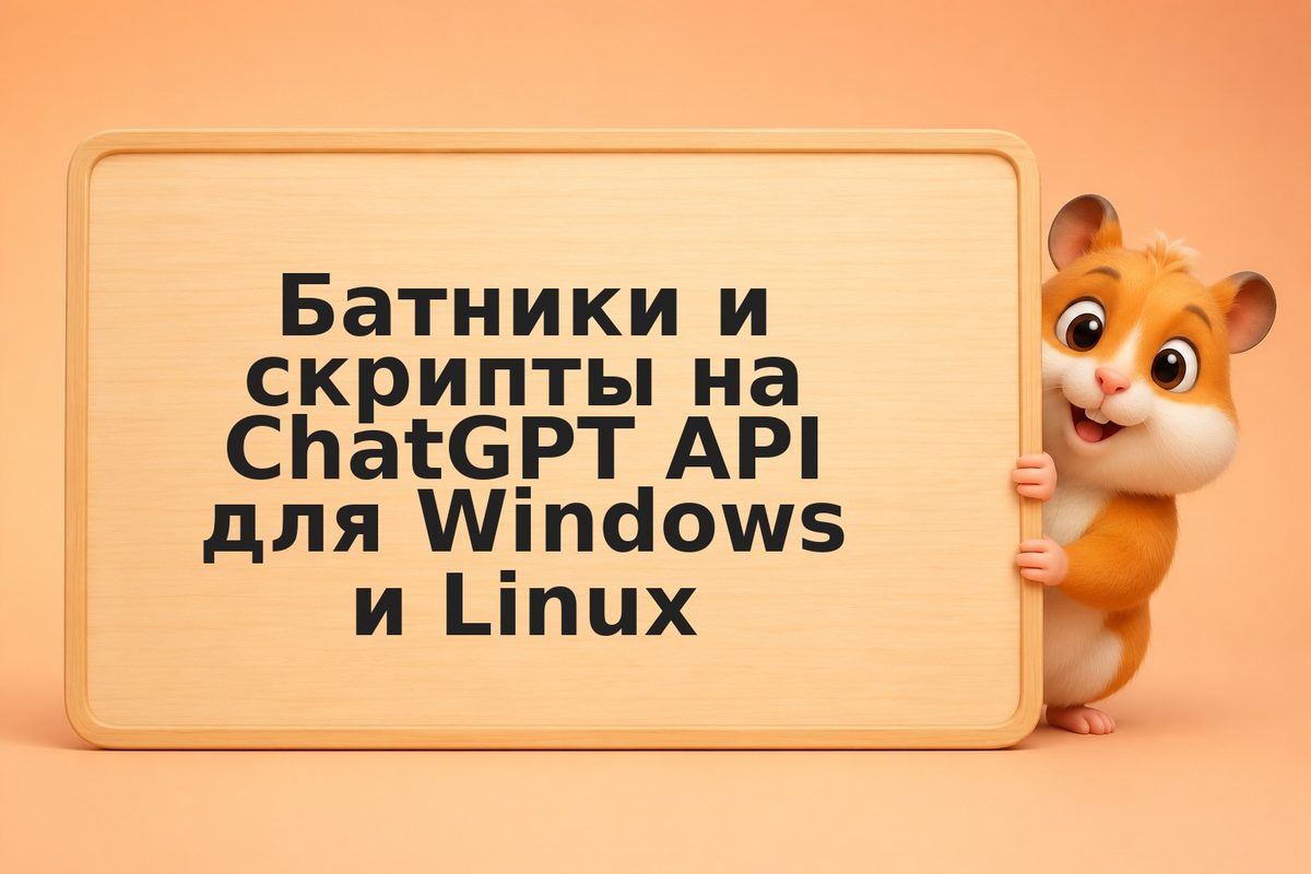 Батники и скрипты на ChatGPT API для Windows и Linux