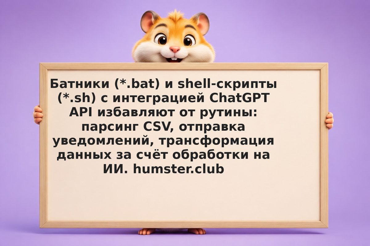 Батники и скрипты на ChatGPT API для Windows и Linux