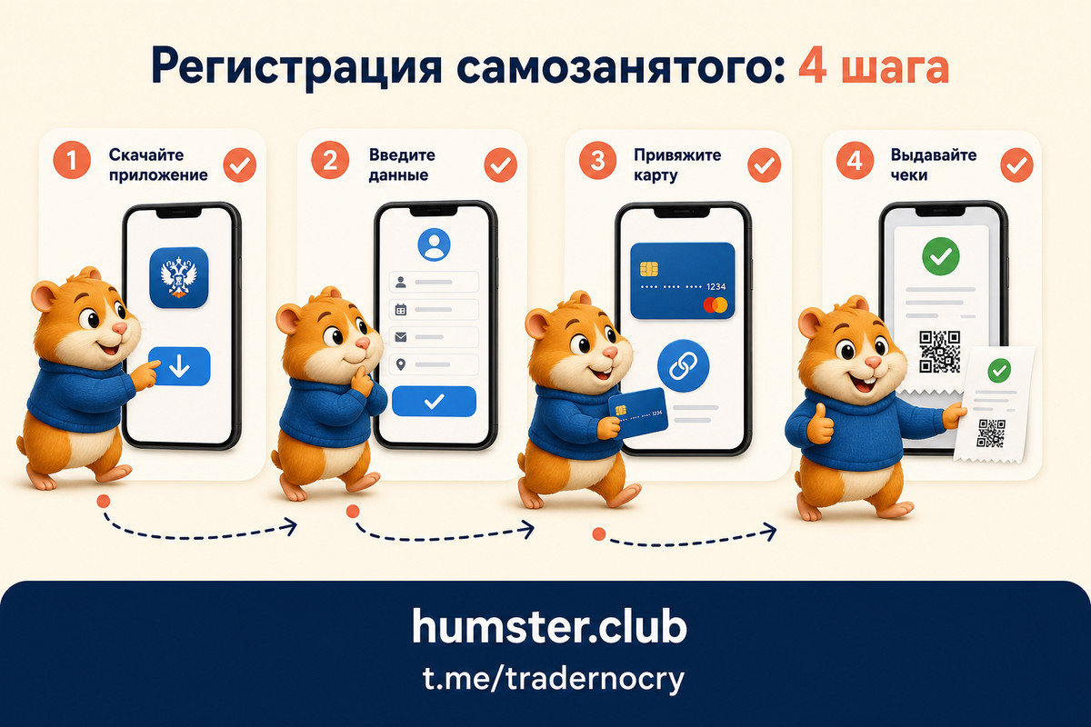 Стать самозанятым: пошагово через приложение Мой налог
