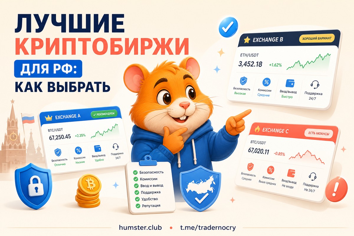 Как выбрать криптобиржу для резидента РФ: четыре критерия