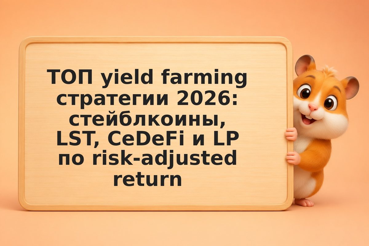 ТОП yield farming стратегии 2026: стейблкоины, LST, CeDeFi и LP по risk-adjusted
