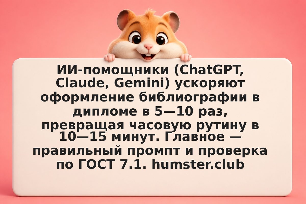 Как оформить библиографию в дипломе с помощью ИИ