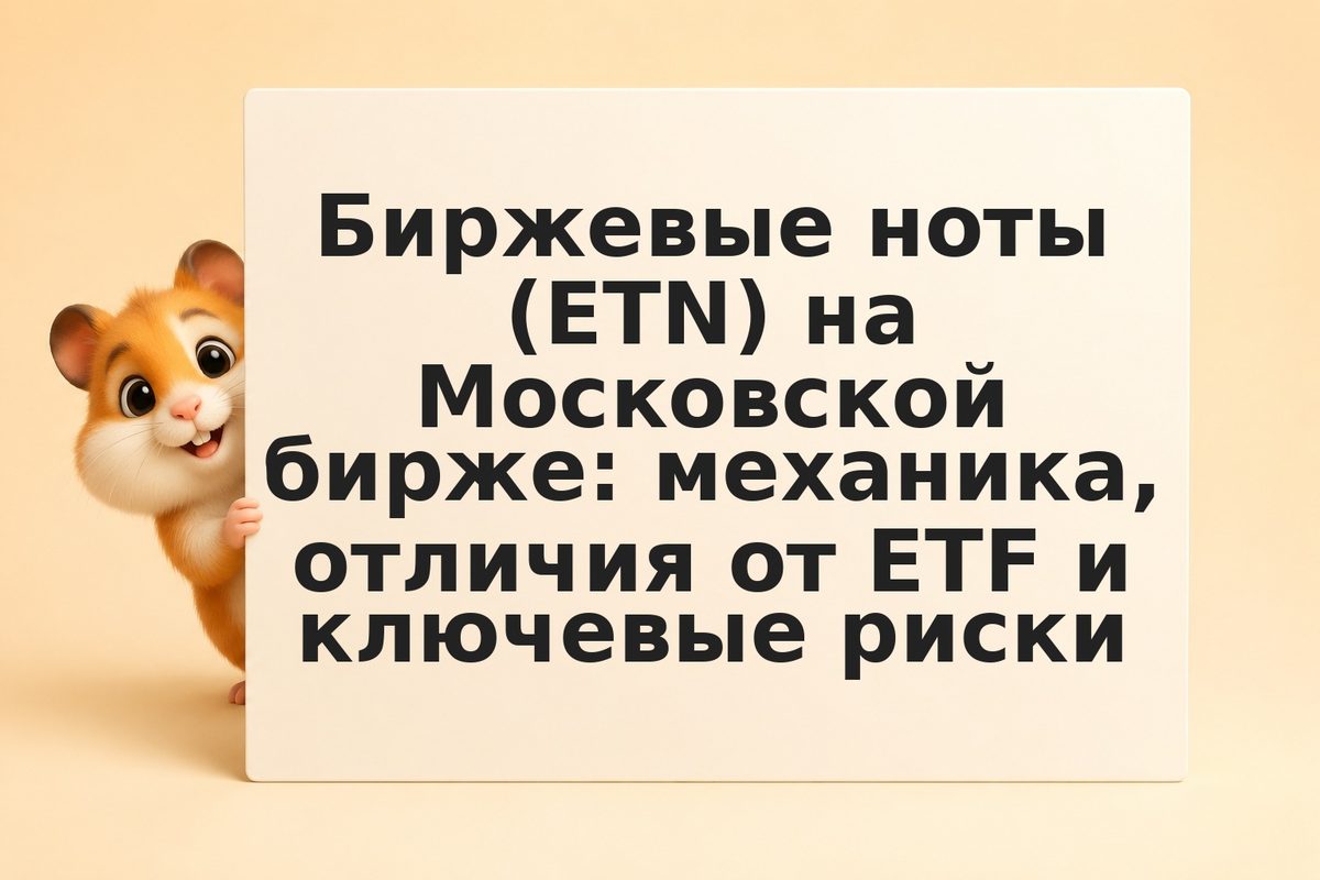 Биржевые ноты (ETN) на Московской бирже: механика, отличия от ETF и ключевые рис