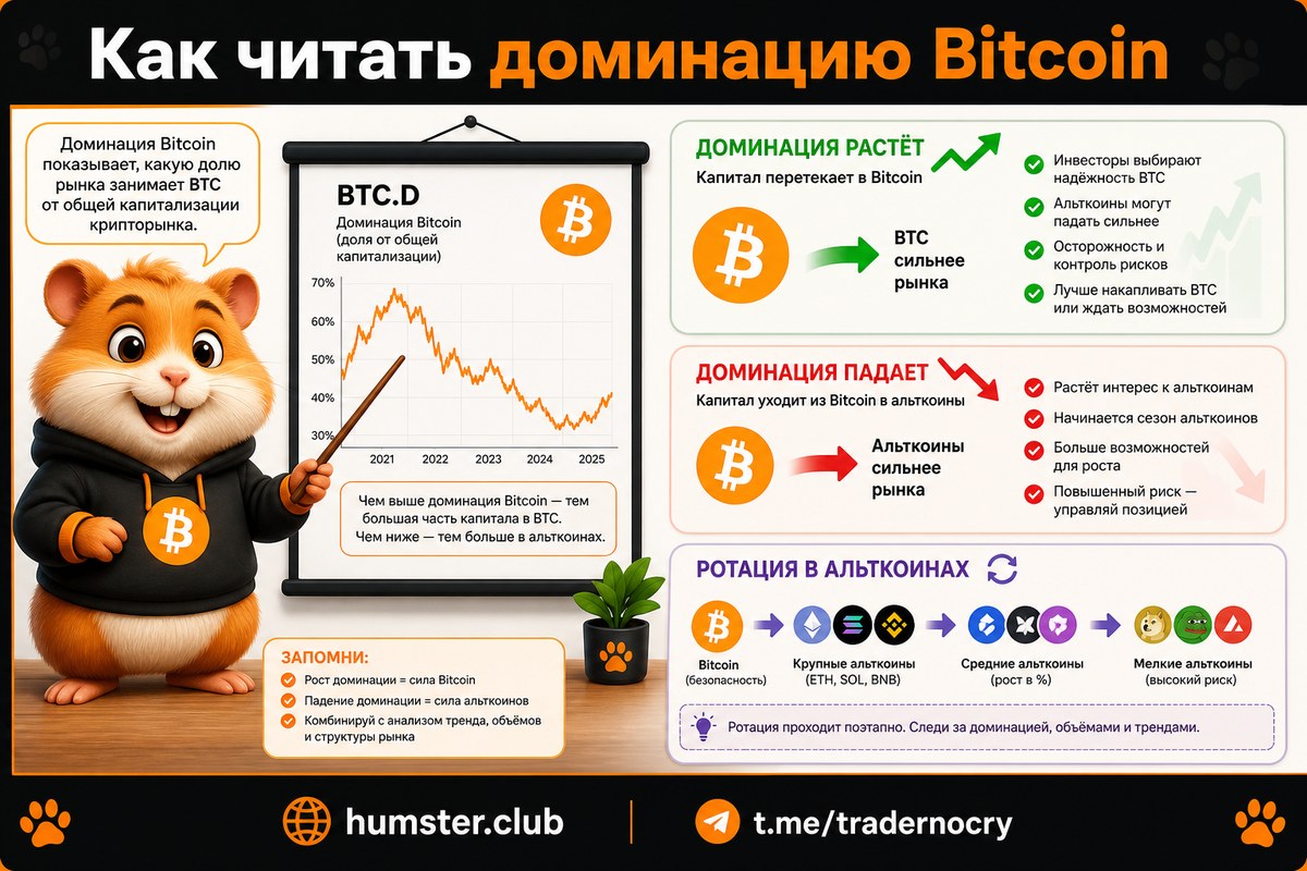 Доминанса Биткоина и сезон альткоинов: как читать циклы и строить стратегию