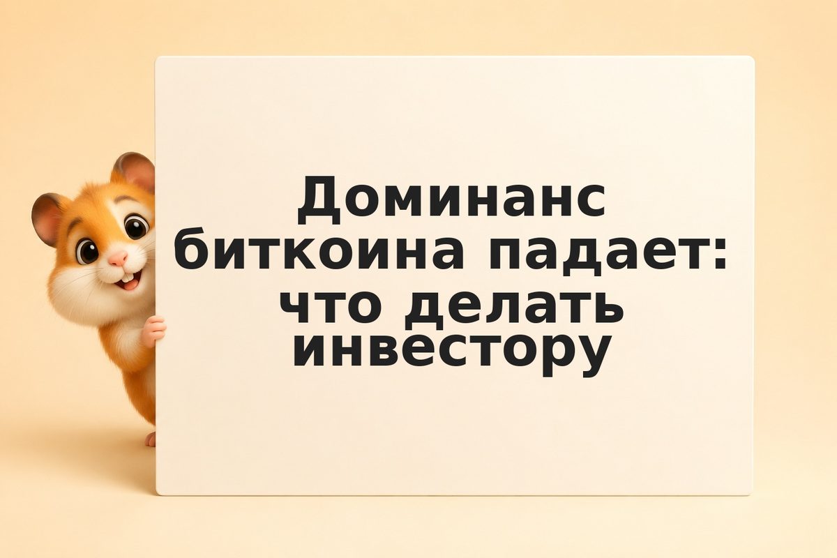 Доминанс биткоина падает: что делать инвестору