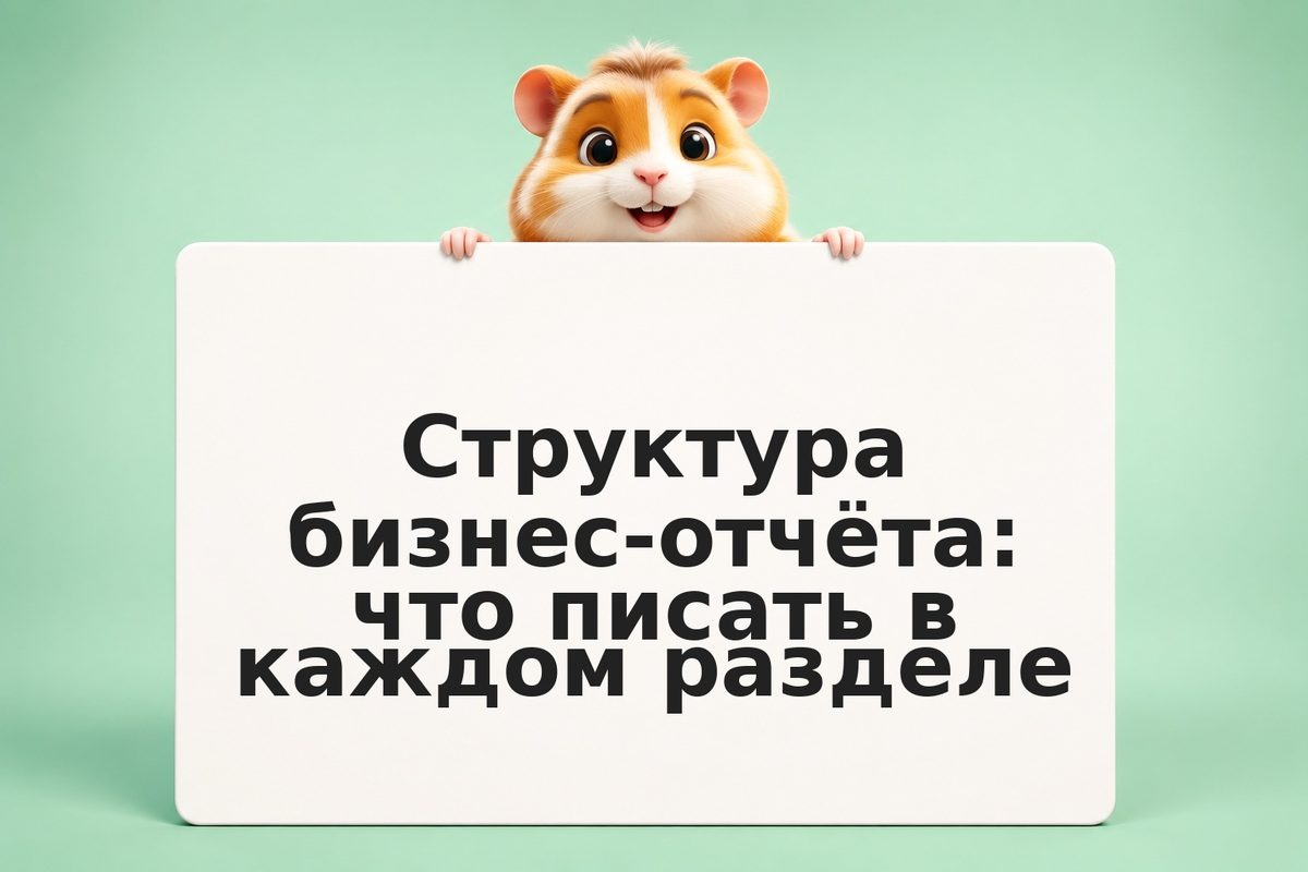 Структура бизнес-отчёта: что писать в каждом разделе