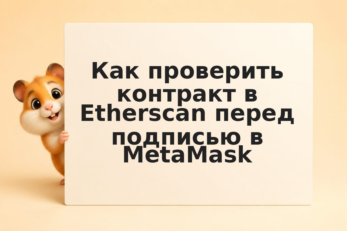 Как проверить контракт в Etherscan перед подписью в MetaMask