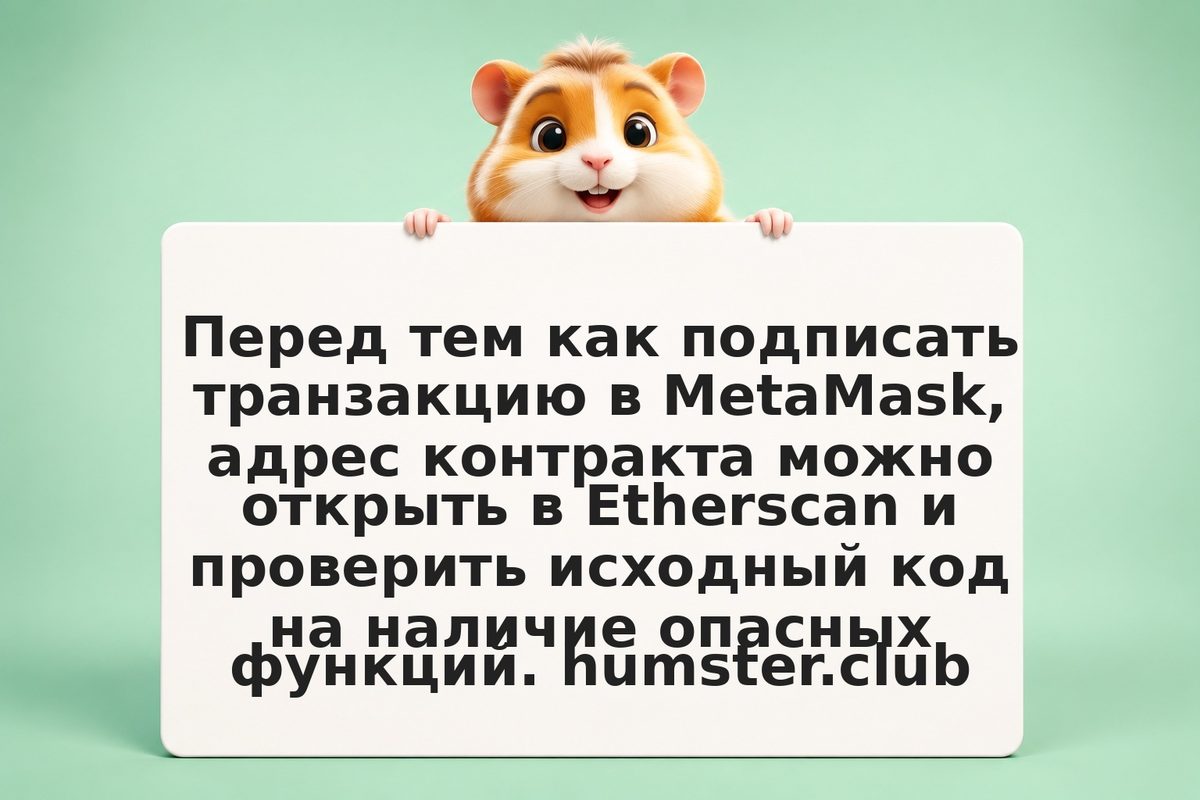 Как проверить контракт в Etherscan перед подписью в MetaMask