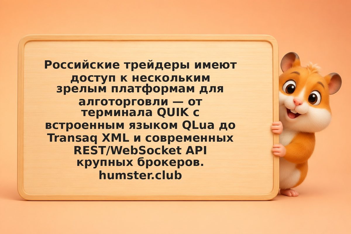 Роботы на Мосбирже: QUIK, Transaq и брокерские API для алготорговли