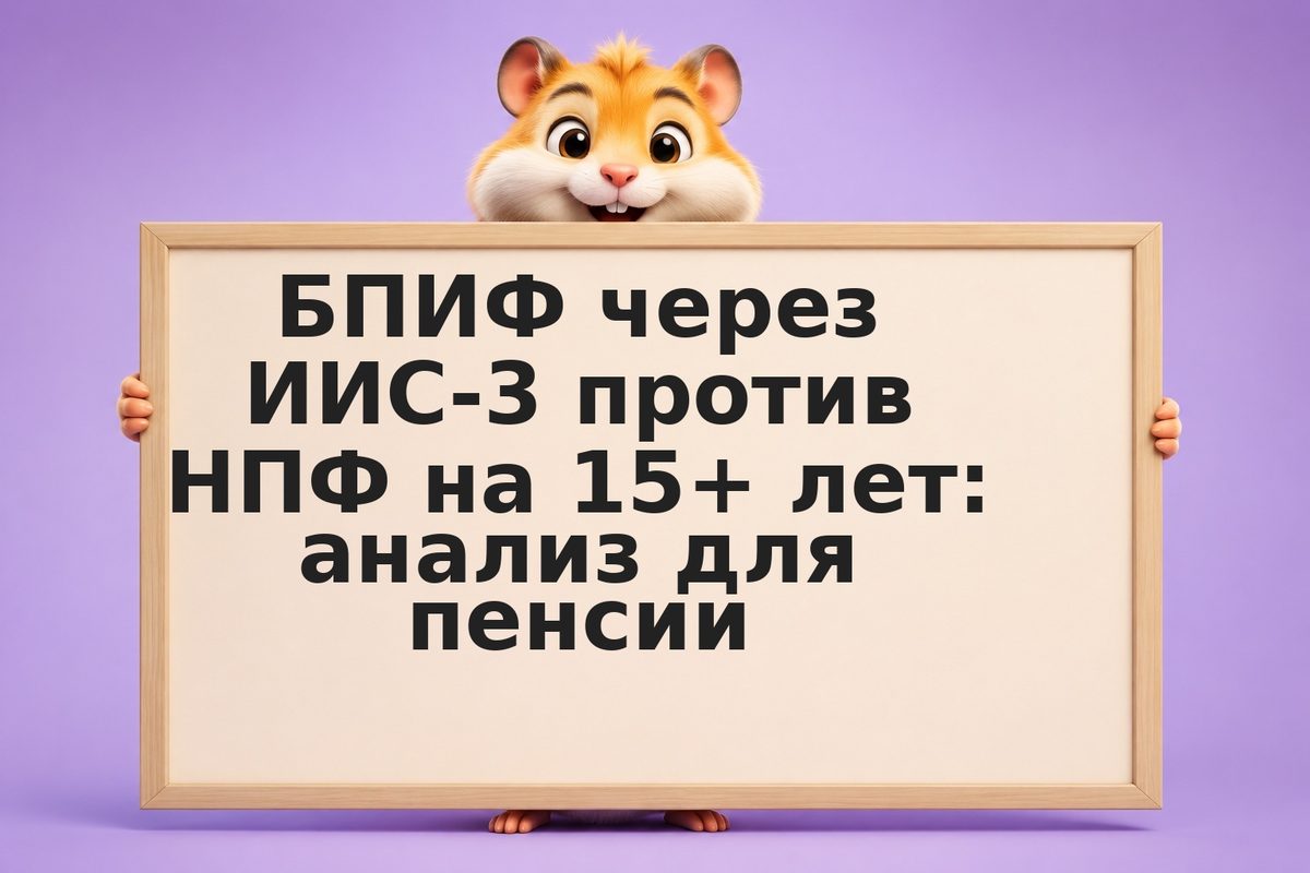 БПИФ через ИИС-3 против НПФ на 15+ лет: анализ для пенсии
