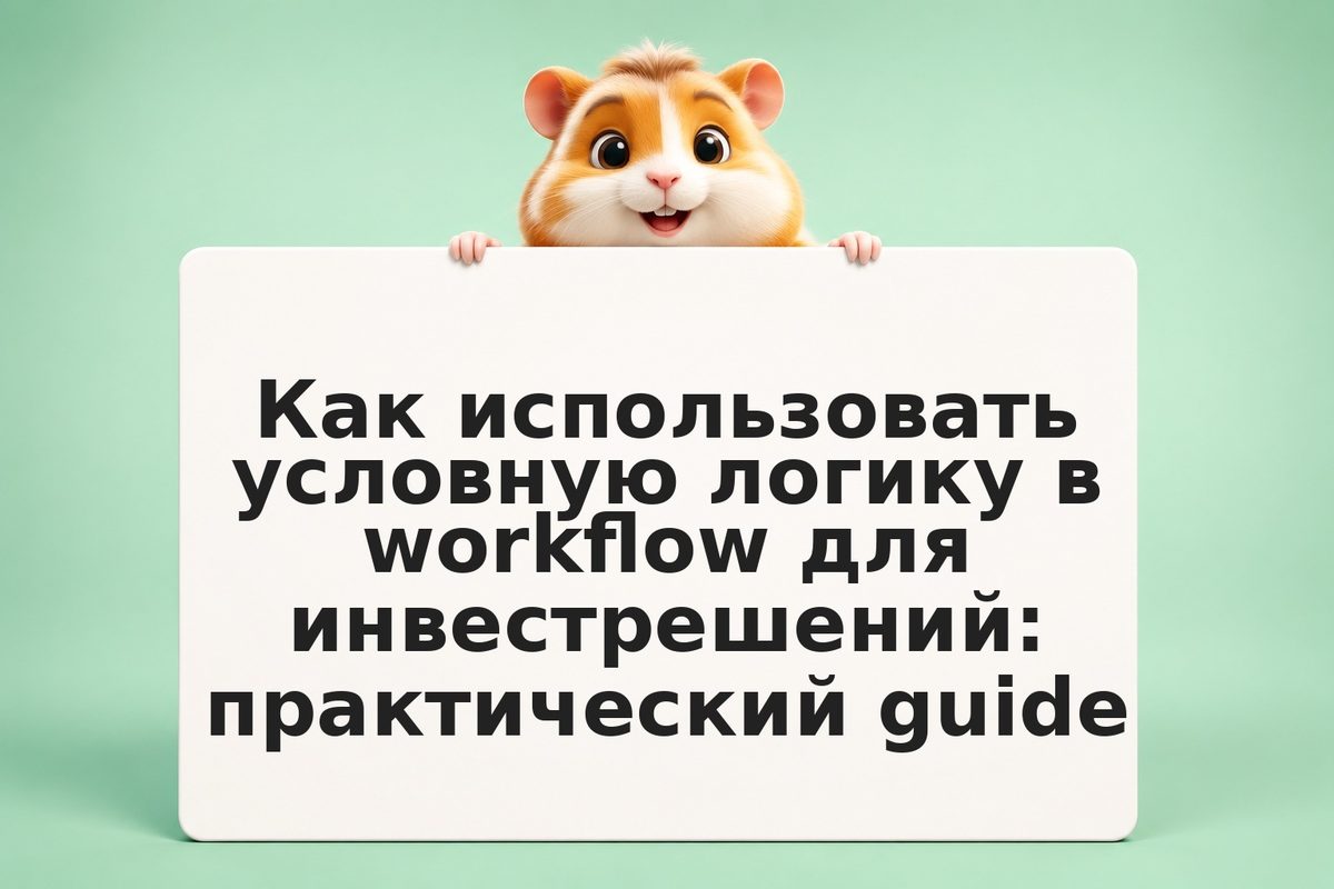 Как использовать условную логику в workflow для инвестрешений: практический guid