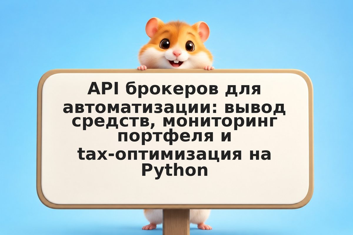 API брокеров для автоматизации: вывод средств, мониторинг портфеля и tax-оптимиз
