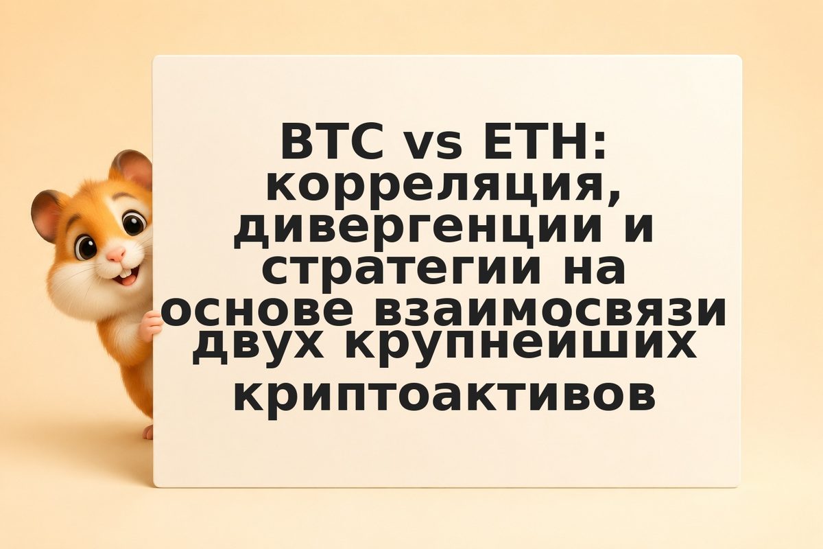 BTC vs ETH: корреляция, дивергенции и стратегии на основе взаимосвязи двух крупн