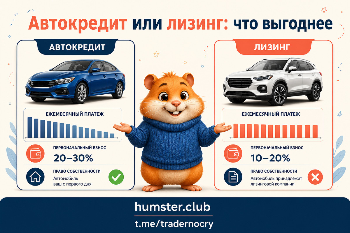 Автокредит против лизинга: что выбрать