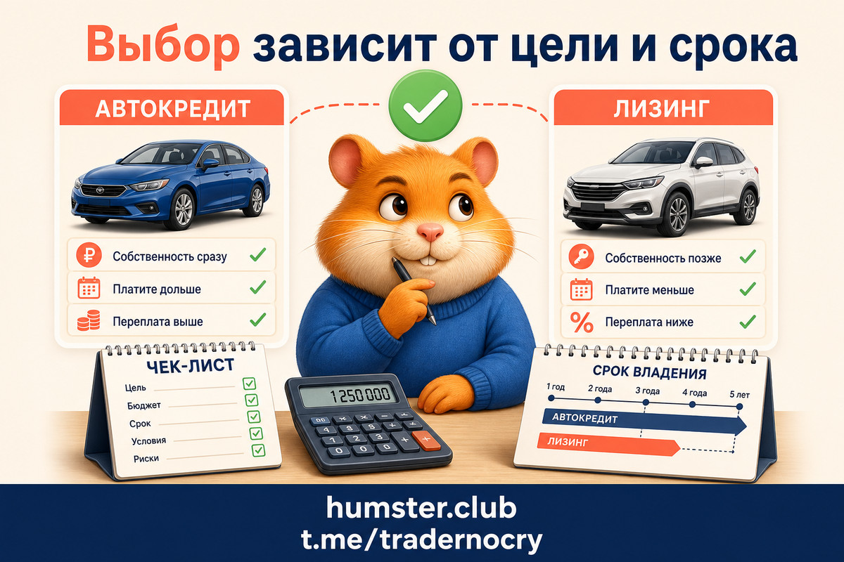 Автокредит против лизинга: что выбрать