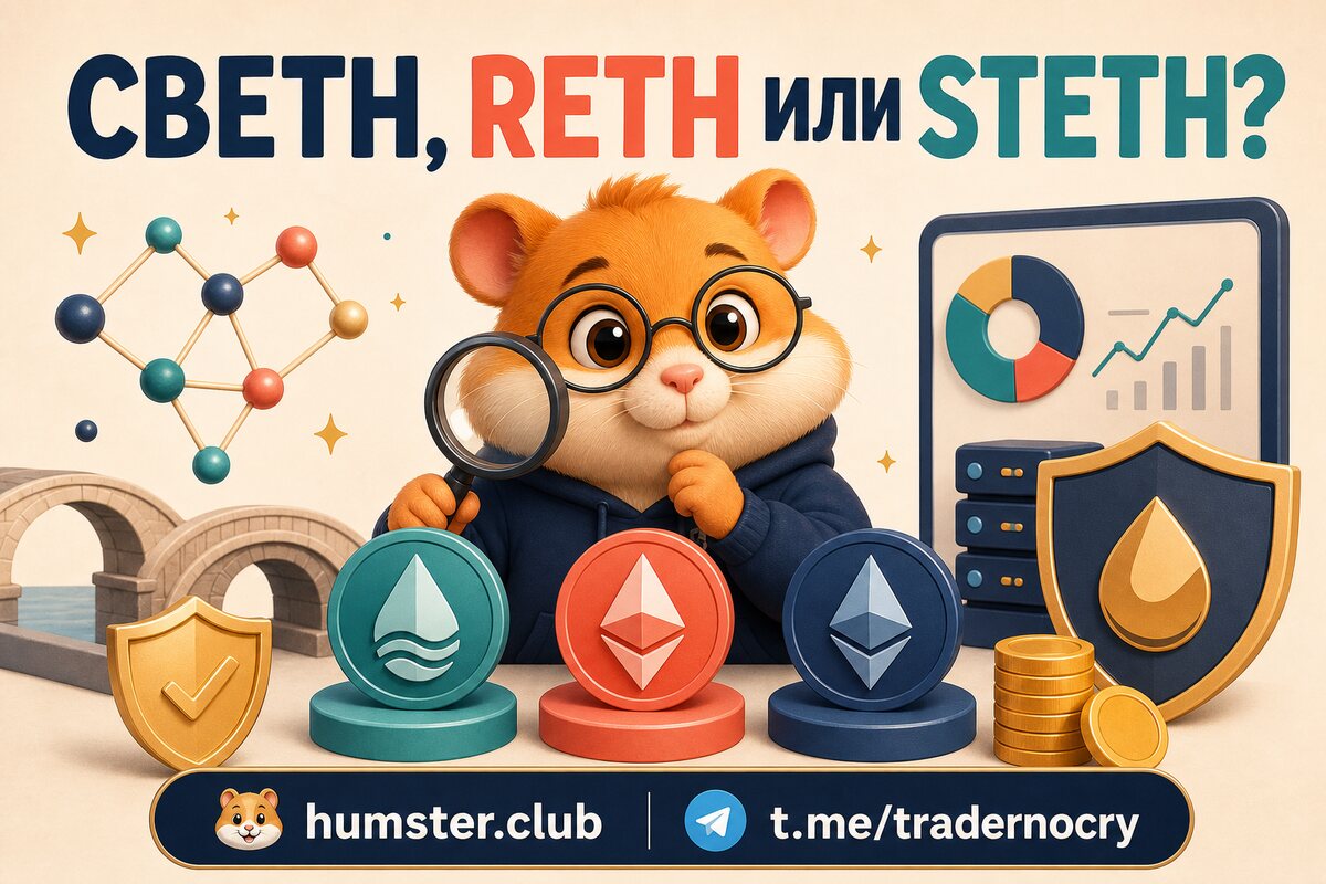 cbETH vs rETH vs stETH: сравнение liquid staking токенов Ethereum