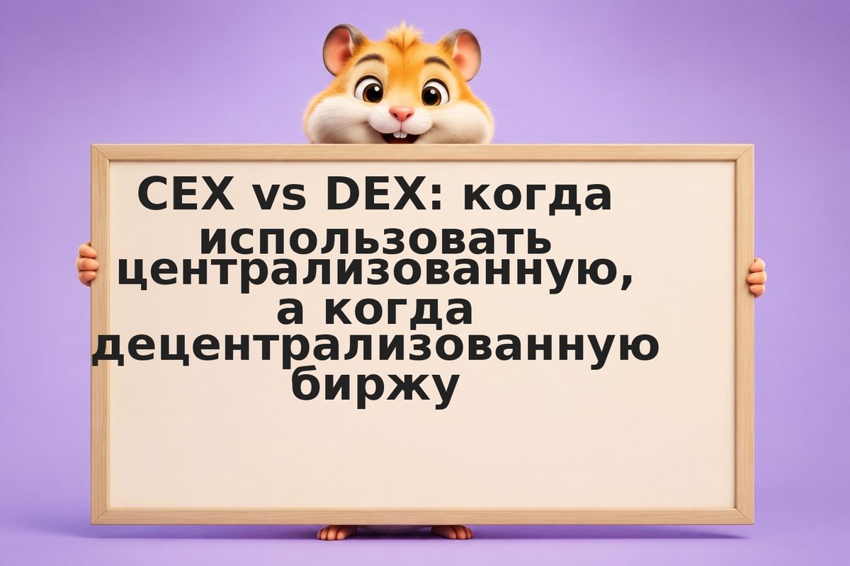 CEX vs DEX: когда использовать централизованную, а когда децентрализованную бирж