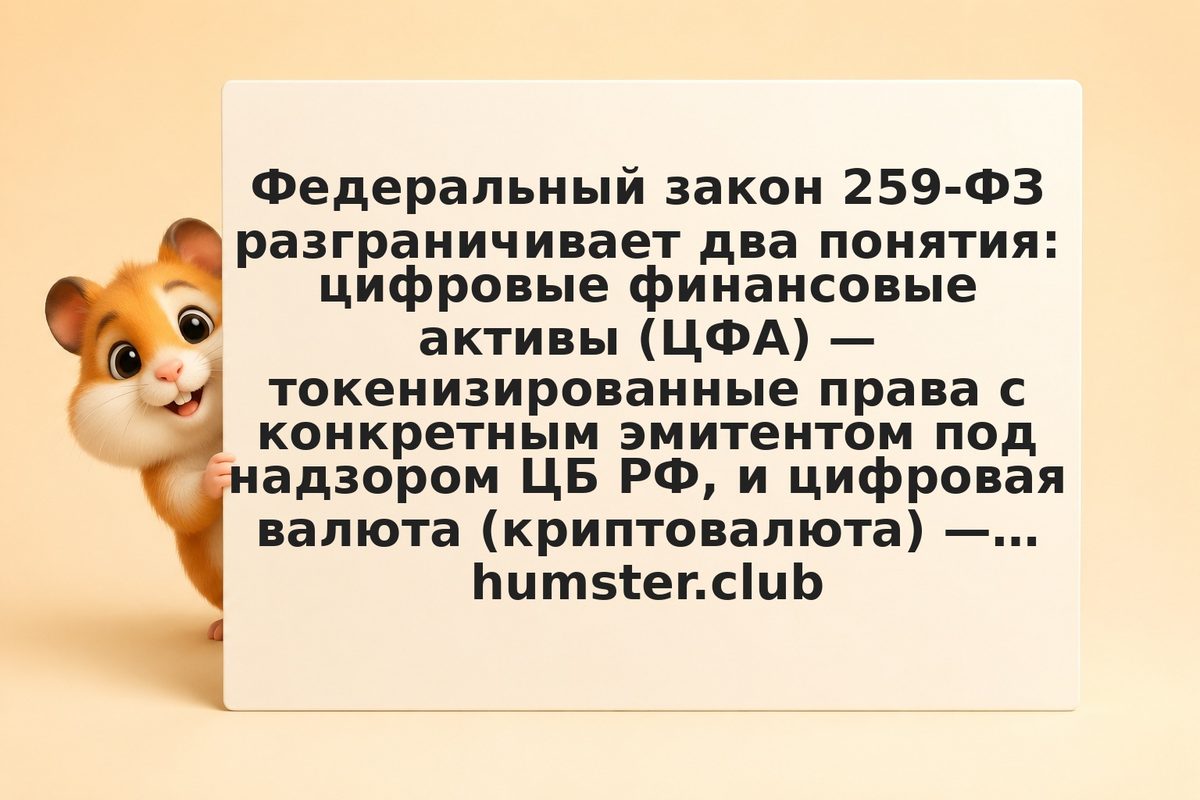 ЦФА vs криптовалюта: в чём разница по российскому закону