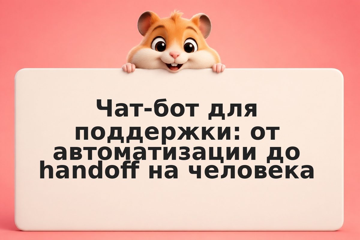 Чат-бот для поддержки: от автоматизации до handoff на человека