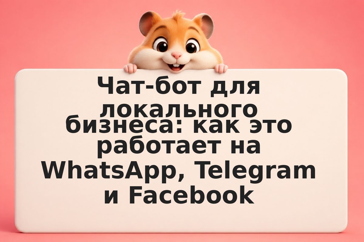 Чат-бот для локального бизнеса: как это работает на WhatsApp, Telegram и Faceboo