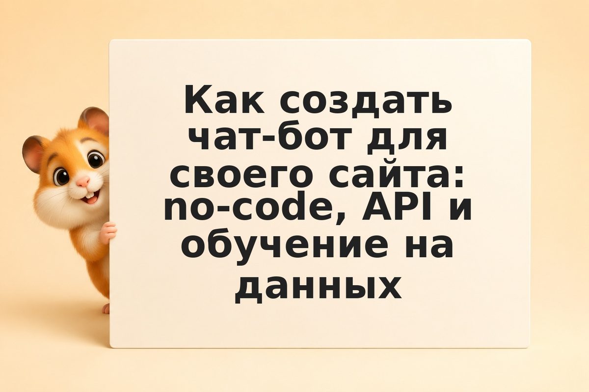 Как создать чат-бот для своего сайта: no-code, API и обучение на данных