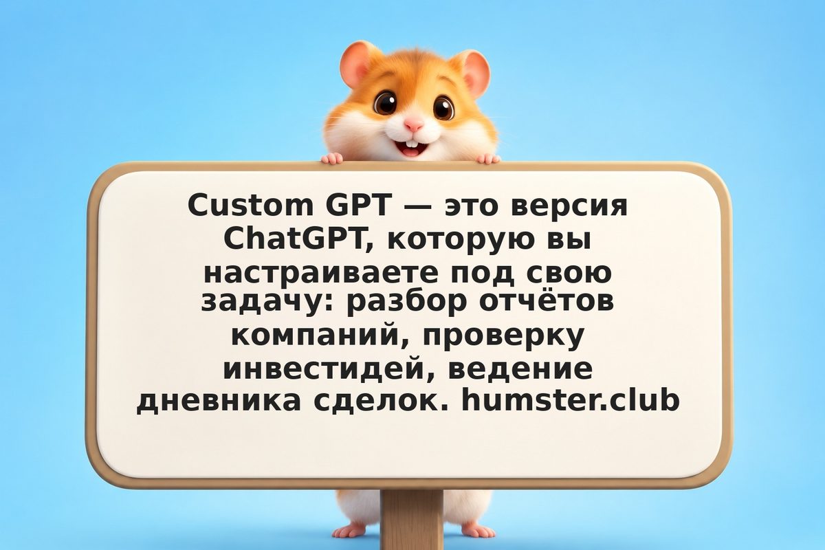 Как создать Custom GPT — собственный ИИ-помощник инвестора