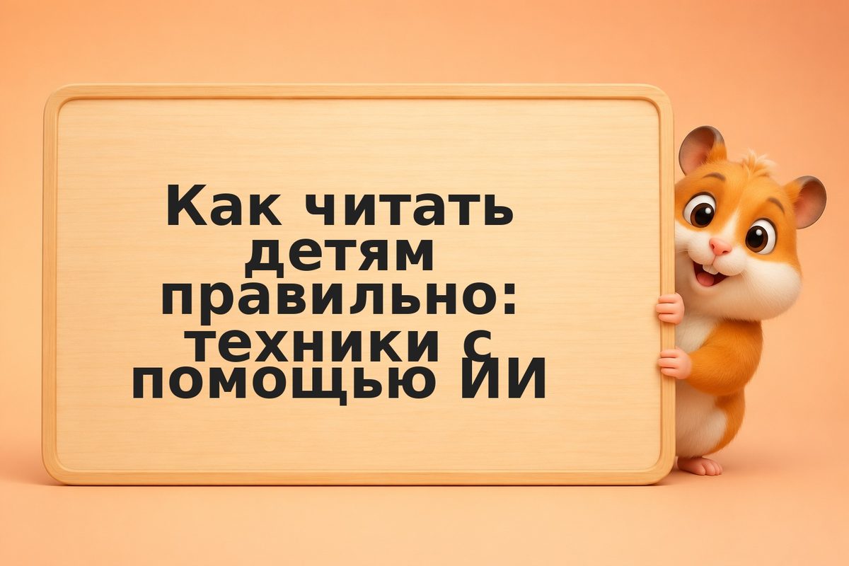 Как читать детям правильно: техники с помощью ИИ
