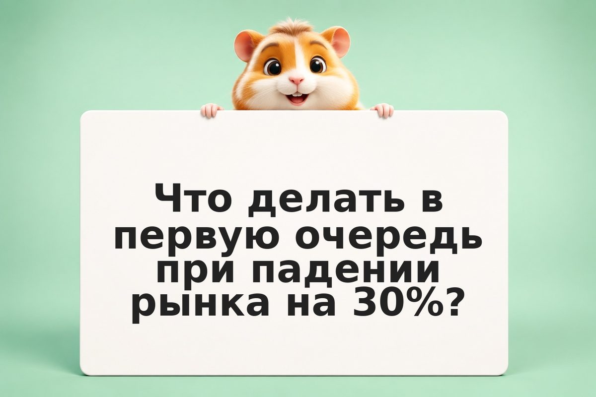 Что делать при падении рынка на 30%