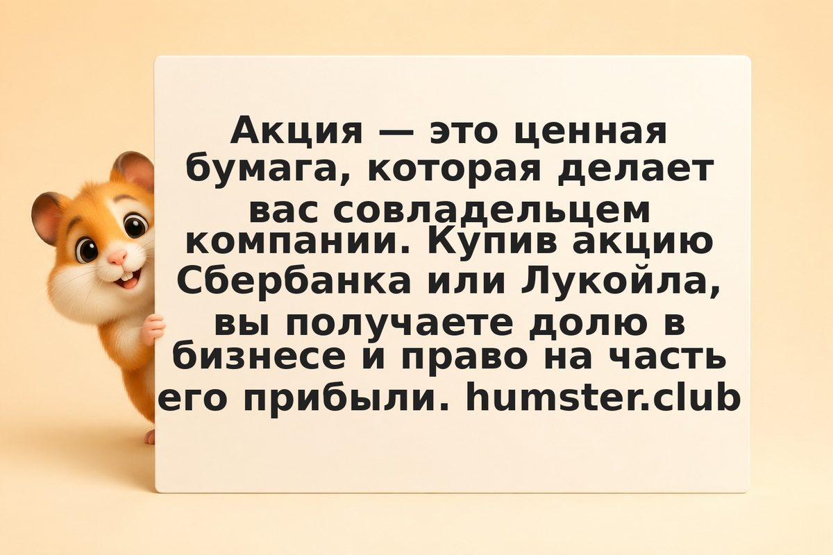 Что такое акция простыми словами