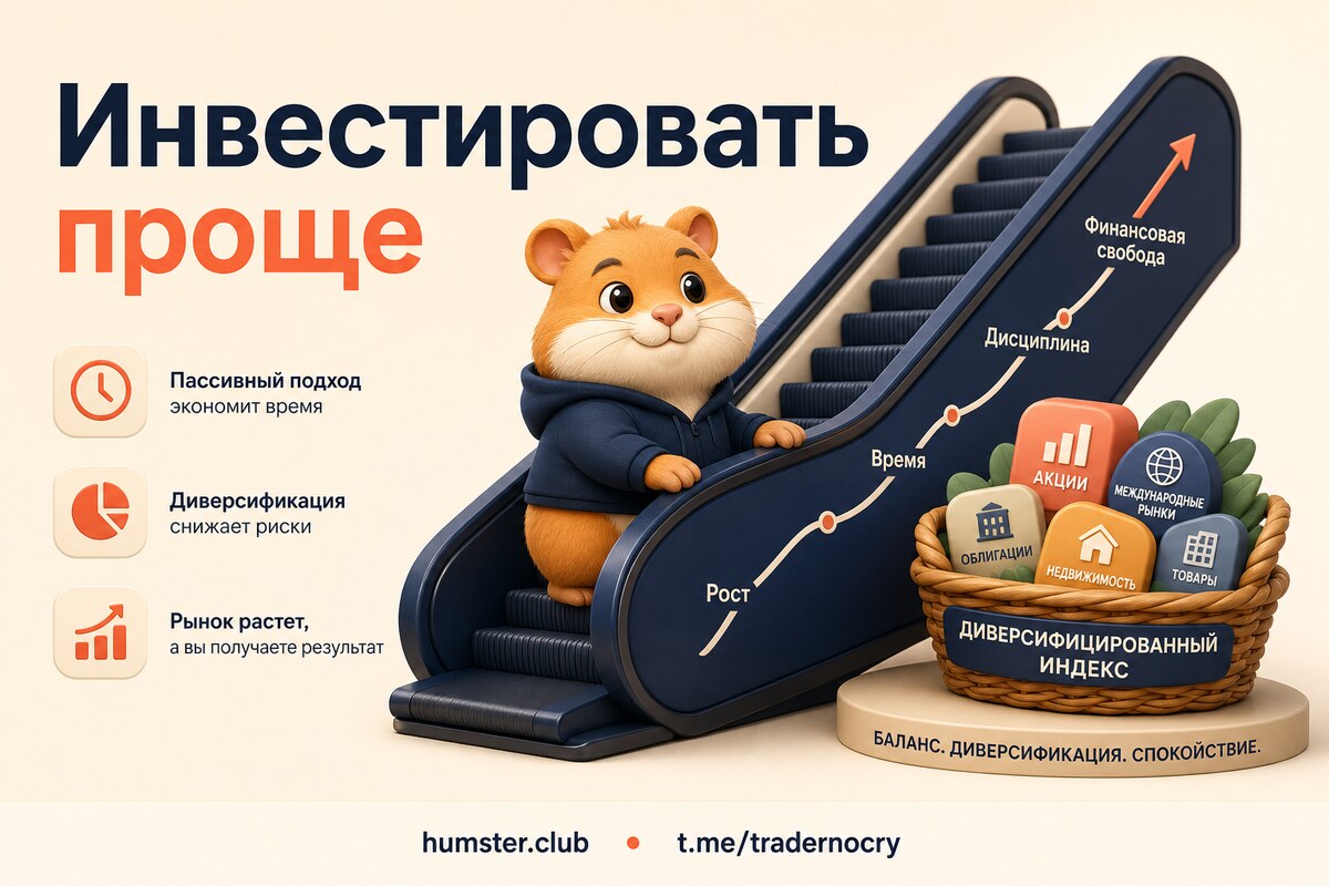Индексное инвестирование: пассивная ставка на весь рынок