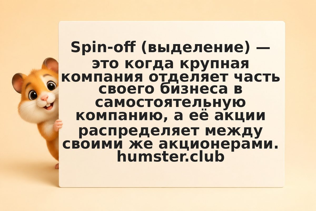 Что такое spin-off (выделение бизнеса) и что он даёт акционеру