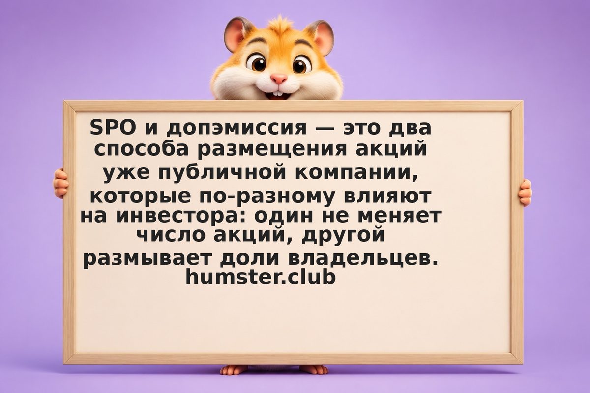 Что такое SPO и допэмиссия