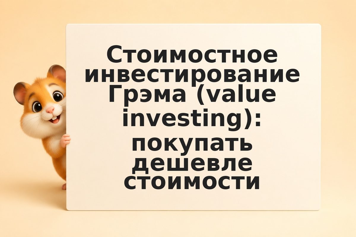 Стоимостное инвестирование Грэма (value investing): покупать дешевле стоимости