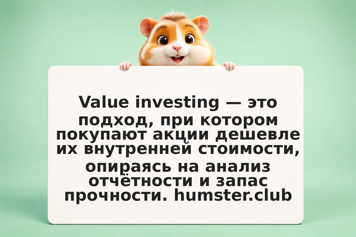 Стоимостное инвестирование Грэма (value investing): покупать дешевле стоимости