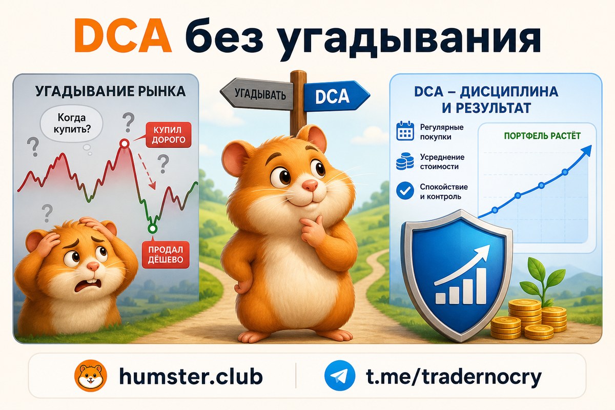 Усреднение стоимости (DCA): инвестирование равными долями по графику