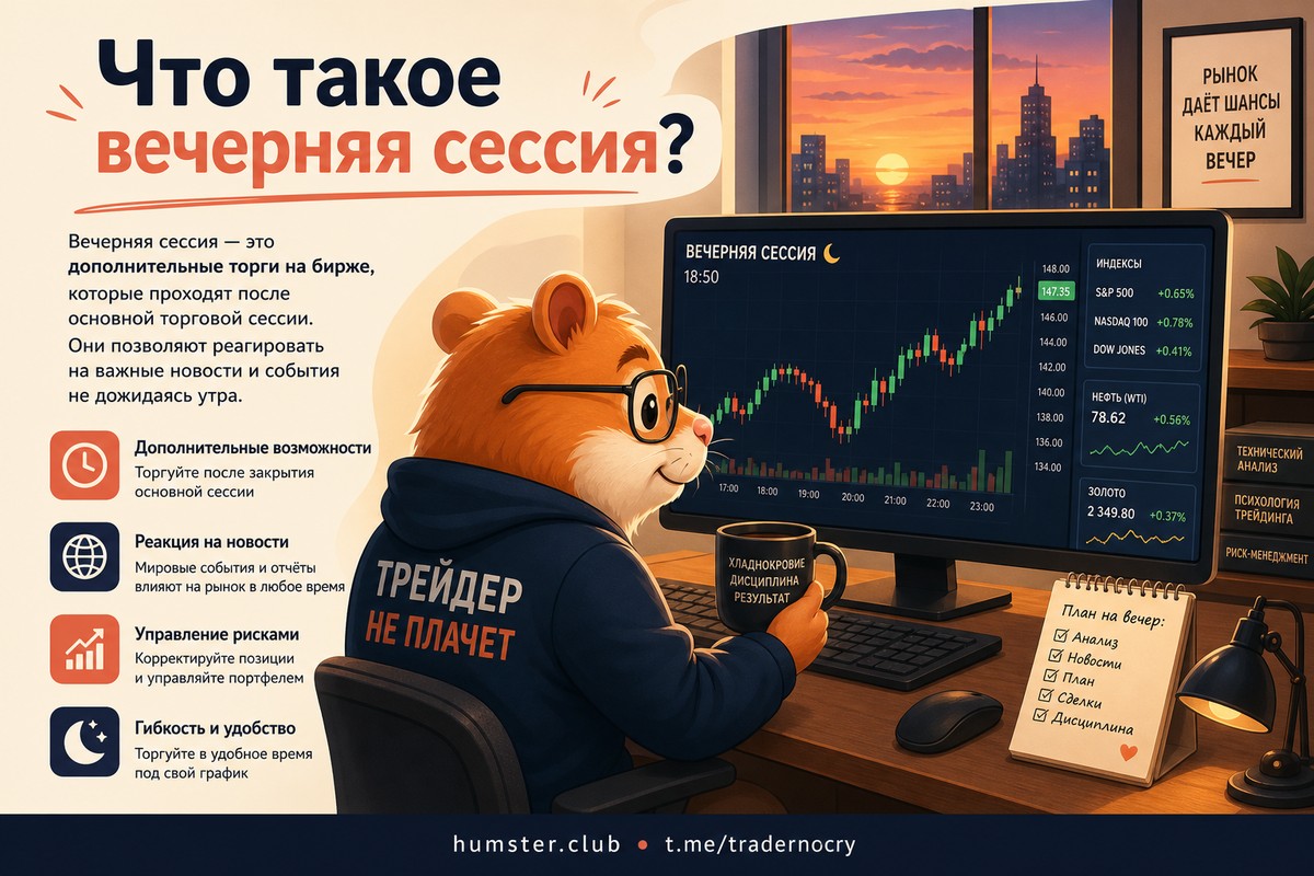 Вечерняя сессия на бирже: как торговать после основной сессии