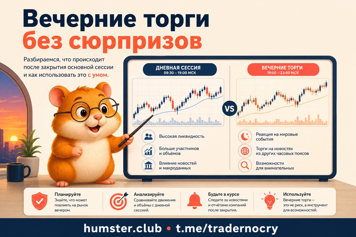 Вечерняя сессия на бирже: как торговать после основной сессии
