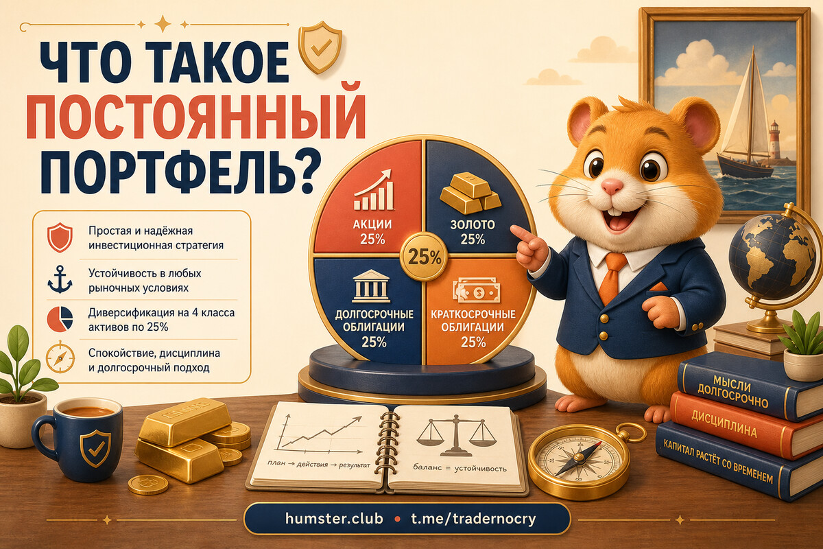 Вечный портфель Брауна (Permanent Portfolio): простая защита на все случаи