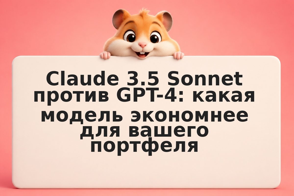 Claude 3.5 Sonnet против GPT-4: какая модель экономнее для вашего портфеля