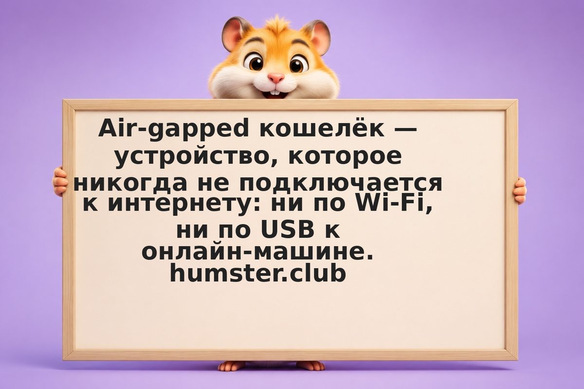 Холодное хранилище с офлайн-подписью: транзакция без интернета через QR-коды