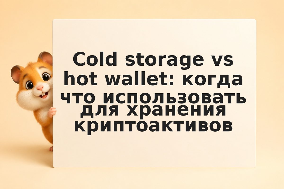Cold storage vs hot wallet: когда что использовать для хранения криптоактивов