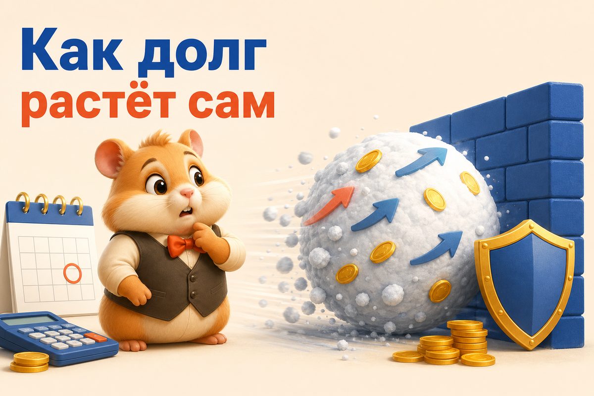 Сложный процент в долге: обратная сила