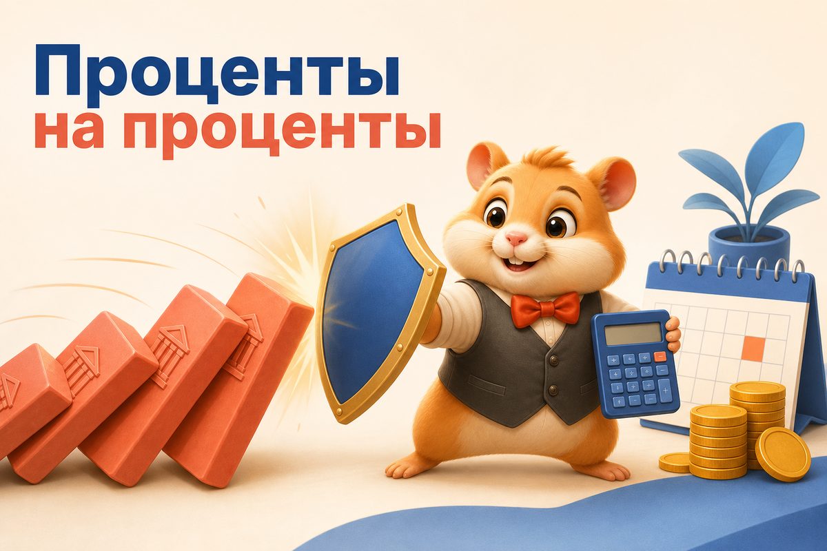 Сложный процент в долге: обратная сила
